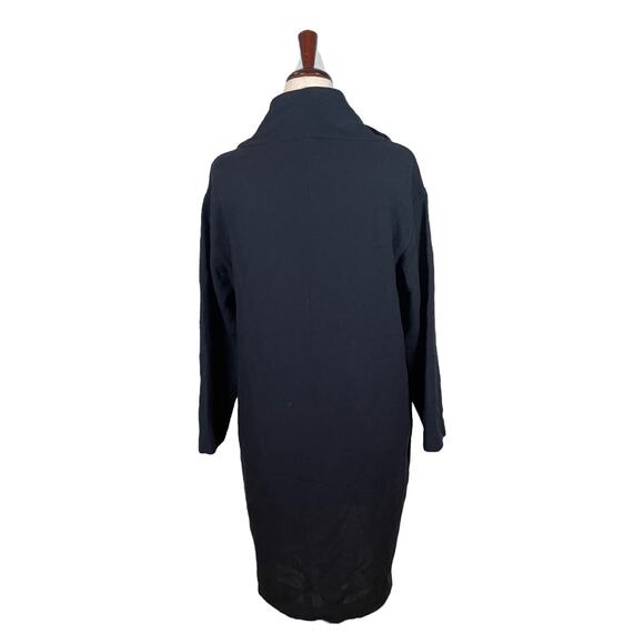 Antonelli Firenze Italy 100% Virgin Wool Cowl Neck Shift Dress Size: 48 /US 12 - Picture 4 of 5